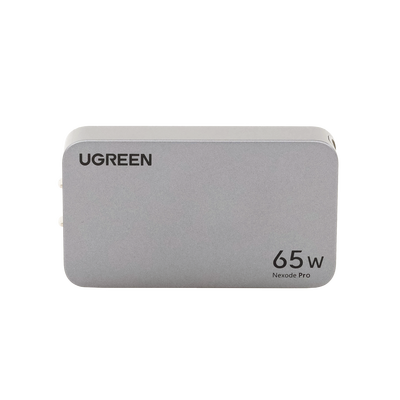 Cargador Ultra Slim 65W Nexode Pro| Diseño de Pared Plano | 3 Puertos de Carga Rápida | 2 USB-C | 1 USB-A | Tecnología GaNInfinity | PD3.1 de 65W / QC4.0 | Tecnología de Protección Térmica | Optimiza la Carga | Ca