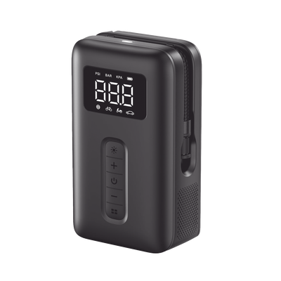 Inflador de Neumáticos | Compresor de Aire Portátil | Bomba de Aire de 150 PSI | Flujo de Aire de 15L/Min | Con Batería Integrada | Cuenta con Luz LED | Ideal para coches, bicicletas, pelotas de motocicleta.