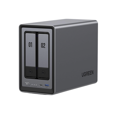 NASync DXP2800 | SO UGOS Pro | Intel N100 12th Gen Intel® 4 Core™ | 2 Bahías SATA hasta 48TB | 2-Bahias (M.2 NVMe) hasta 16TB | 8GB DDR5 (Exp. a 16GB) | Ethernet 2.5G | HDMI 4K | 2* USB2.0 | 1*USB 3.2Gen | 1* USB 3.2Gen2 | 1*USB-C 3.2Ge