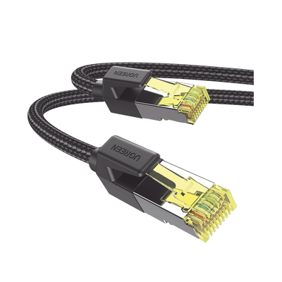 Cable Ethernet Cat7 CLASSâ… F/FTP Redondo con Malla de Nylon 1 Metro