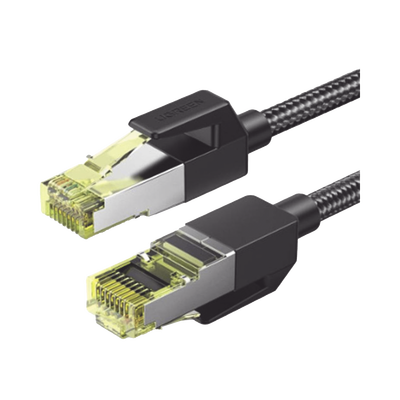 Cable Ethernet Cat7 CLASSâ… F/FTP Redondo con Malla de Nylon 1 Metro