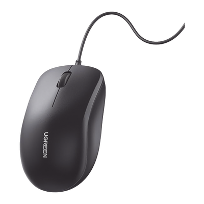 Mouse Óptico USB | Cable USB de 1.5 metros | 3 Botones | 1200DPI | Diseño Ergonómico | Silencioso | Color Negro | Windows / MacOS / Linux / Chrome y otros | También Compatible con  DVR / NVR.