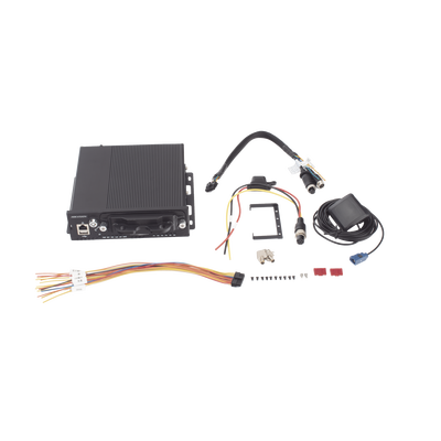 NVR Móvil de 8 Canales de 2 Megapixel / 4 Puertos PoE / 2 Bahías de Disco Duro / Incluye Modulo GPS / conector RJ45