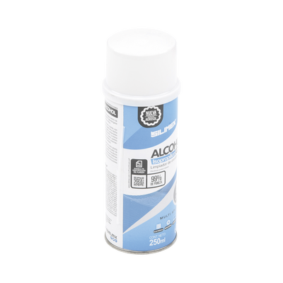 Alcohol Isopropilico en Aerosol para limpieza de equipos de vídeo, fibra óptica, cómputo, y equipo telefónico 250 ml