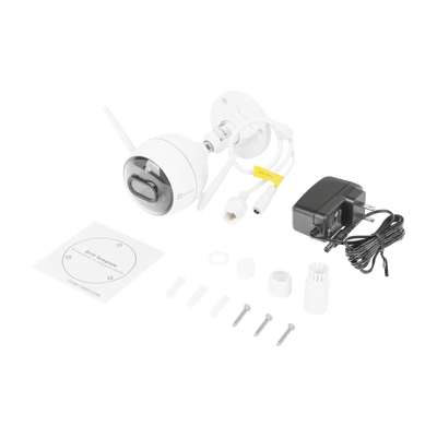 Bala IP 2 Megapíxel / Wi-Fi / Doble Lente / COLORES EN OSCURIDAD / Notificación a la App al Detectar Personas o Vehículos / Grabación en la nube / Audio de dos vías / Luz Estroboscópica / Sirena / Ranura Para M