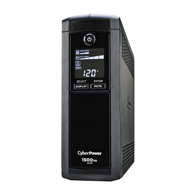 UPS de 1500 VA/900 W, Topología Línea Interactiva, Entrada 120 Vca NEMA 5-15P, Tipo Mini Torre, Con 12 Tomas NEMA 5-15R