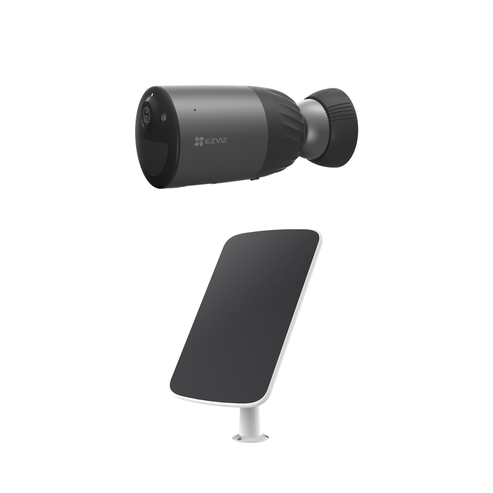 Kit de Camara de Batería Recargable (No Cables) / WiFi / Memoria Interna de 32 GB / Incluye 1 pieza de CS-BC1C y 1 Pieza de CS-CMT-SOLARPANEL-C