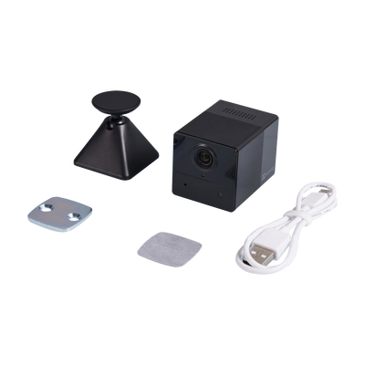 Mini Cámara IP Inalámbrica Con Batería Recargable (Cero Cables) / 2 Megapíxel / Uso en Interior / Grabación en la Nube / Base Magnética Para Adherirla a Superficies Metálicas