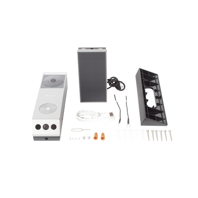Doorbell de Batería Recargable con Transformador de 5Vcc o Panel Solar (Incluye Panel) / 3 megapíxel / Doble Lente / Protección IP65 / Audio de Dos Vías
