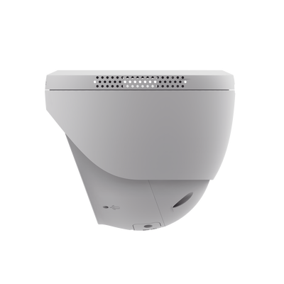Domo IP 3 Megapíxel (2K) / Wi-Fi / Sirena y Estrobo /Audio de Dos Vías / Detección Humana y Vehiculo / Notificación Push / Audios Personalizables / Ranura Para Memoria hasta 512GB / Uso en Exterior IP67