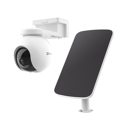 Kit de Cámara de Batería Recargable y Panel Solar / Wi-Fi / Almacenamiento Gratuito en Memoria Interna de 32 GB / Incluye 1 pieza de CS-HB8 y 1 Pieza de CS-CMT-SOLARPANEL-C