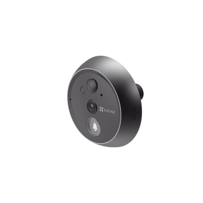 Videoportero Con Mirilla y Pantalla Wi-Fi de Batería Recargable / Para Instalarse en Puerta / Cámara 1080P / Detección de Movimiento / Audio de Dos Vías / Uso en Interior