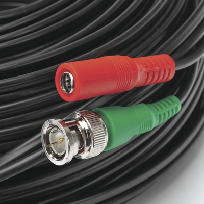 Cable coaxial ( BNC RG59 ) + Alimentación / SIAMÉS / 30 Metros / 100 % COBRE / Para Cámaras 4K / Uso interior y exterior