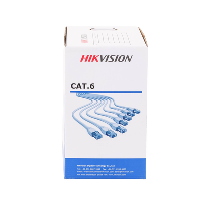 Bobina de Cable de 305 m (1000 ft) Cat 6 / 100% Cobre / Color Azul / Uso en Interior / PVC