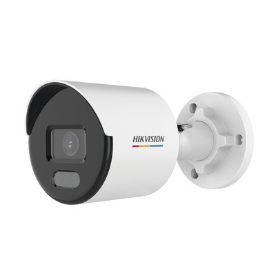 Bala IP 2 Megapixel / ACUSENSE Lite (Detección de Movimiento en Humanos y Vehículos) / Lente 2.8 mm / Luz Blanca 30 mts / Imagen a Color 24/7 / Exterior IP67 / WDR 120 dB / PoE / ONVIF