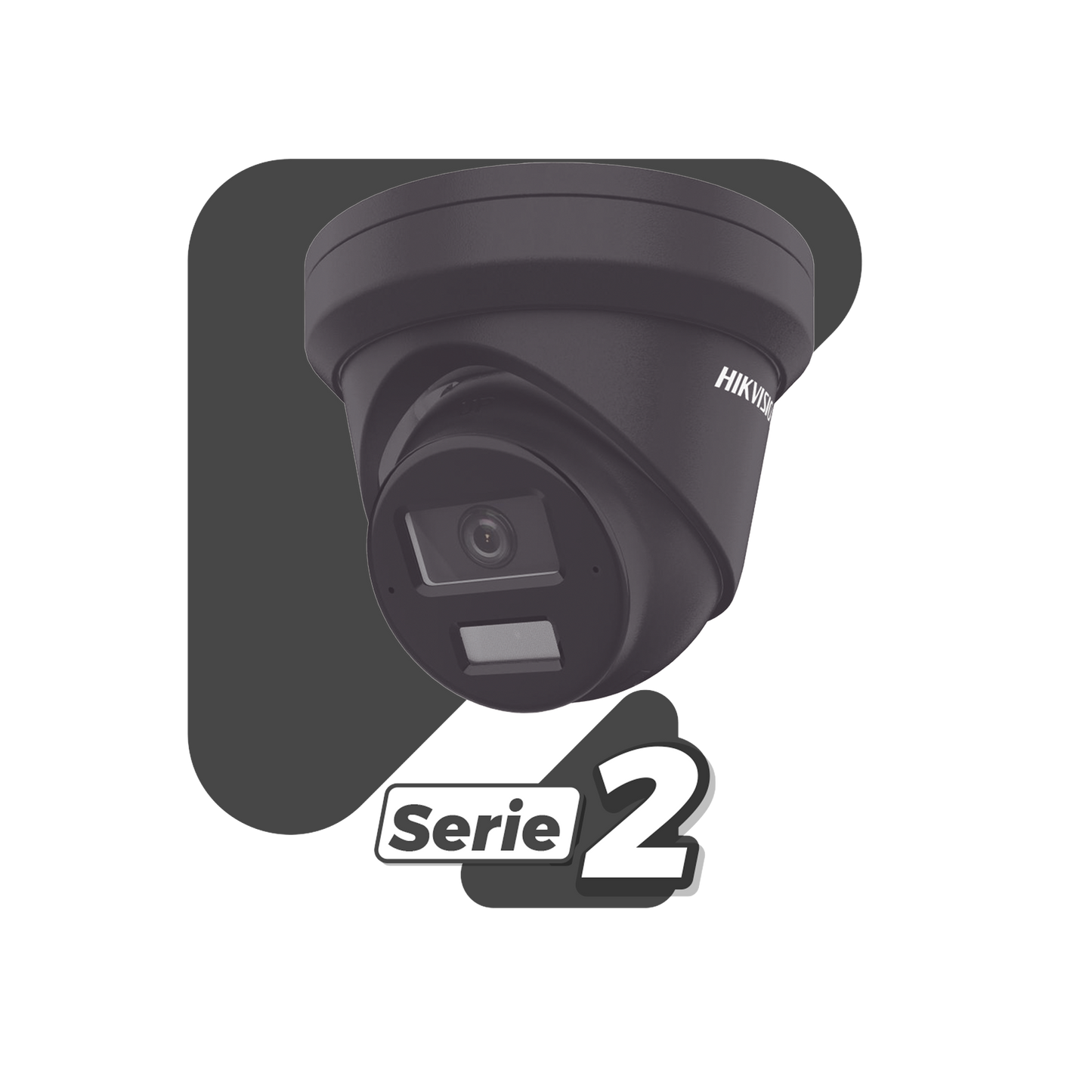 Turret IP 4 Megapixel / Color Negro / Lente 2.8 mm / 30 mts IR EXIR / Exterior IP67 / WDR 120 dB / PoE / ACUSENSE (Evita Falsas Alarmas) / Micrófono Integrado / Metal / MicroSD / ONVIF