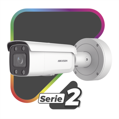 Bullet IP 4 Megapixel / Imagen a Color 24/7 / Lente 3.6 - 9 mm / Luz Blanca 60 mts / WDR 130 dB / Exterior IP67 / Captura Facial / Videoanaliticos (Filtro de Falsas Alarmas) / MicroSD