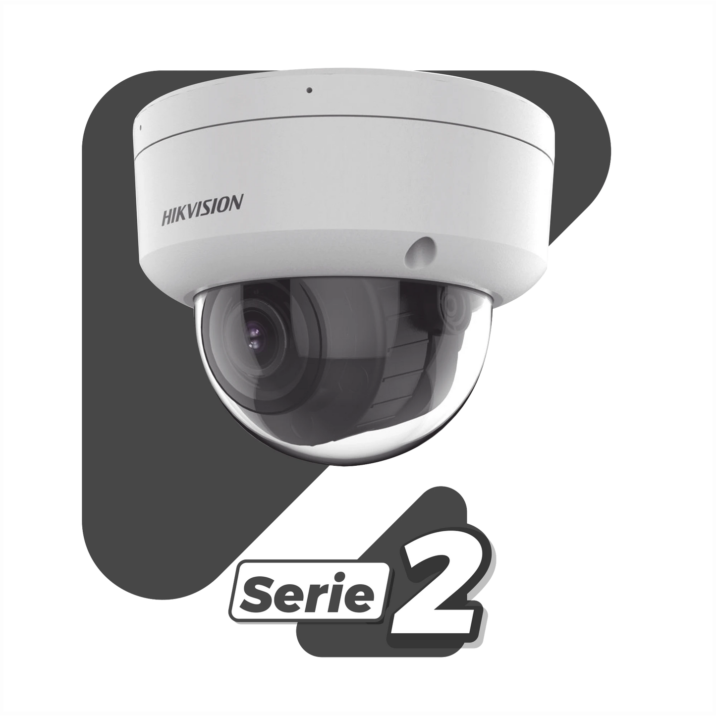 Domo IP 2 Megapixel / Lente Mot. 2.8 a 12 mm / 40 mts IR EXIR /Exterior IP67 / IK10 / WDR 120 dB / PoE / ACUSENSE (Evita Falsas Alarmas) / Entrada y Salida de Audio y Alarma / MicroSD / ONVIF