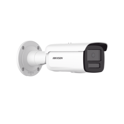 Bala IP 8 Megapixel / Lente 4 mm / ColorVu / Dual Light (60 mts IR + 60 mts Luz Blanca) / Exterior IP67 / WDR 130 dB / Videoanaliticos (Filtro de Falsas Alarmas) / Captura Facial