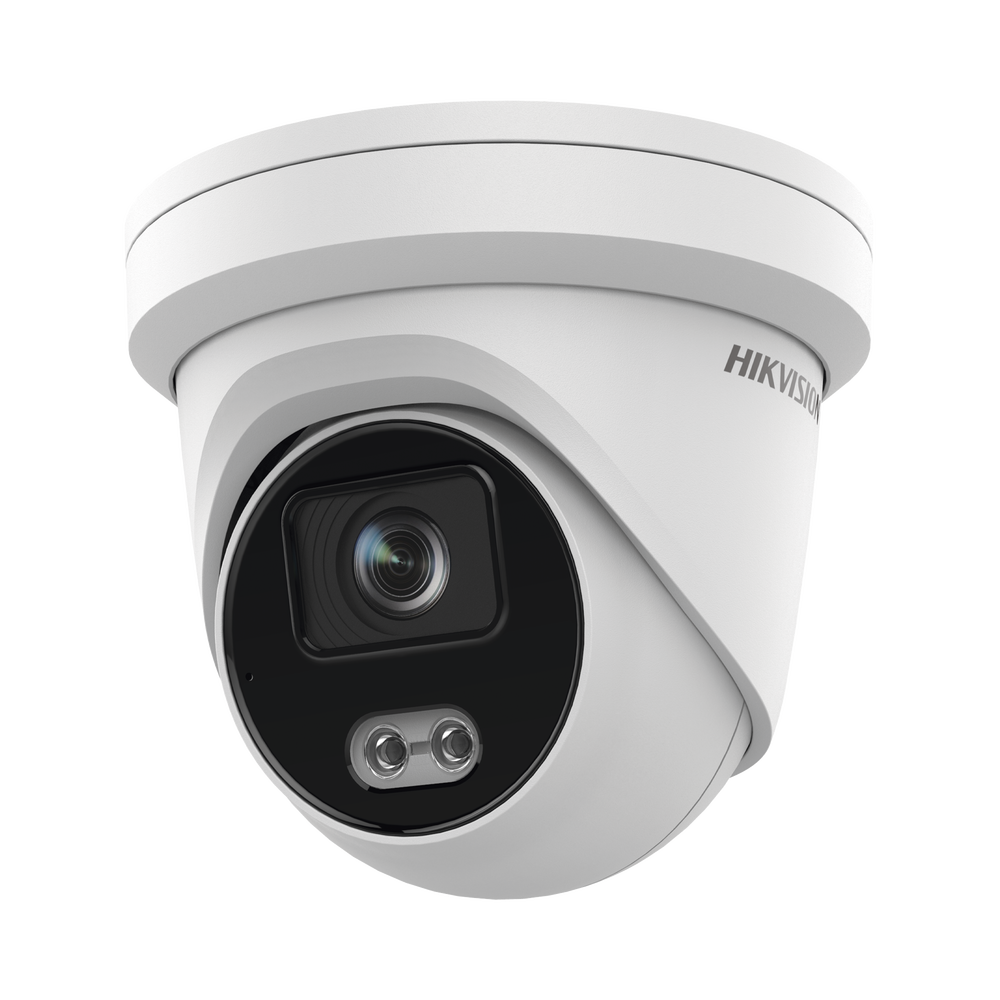 Turret IP 4 Megapixel / Imagen a color 24/7 / Lente 4 mm / Luz Blanca 40 mts / Exterior IP67 / Micrófono Integrado / WDR 120 dB / Audio y Alarma / Onvif / MicroSD