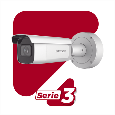 Bala IP 4 Megapixel / Lente Mot. 2.7 a 13.5 mm / 60 mts IR EXIR / Exterior IP67 / IK10 / WDR 120 dB / PoE + / AcuSense / Videoanaliticos Integrados / MicroSD