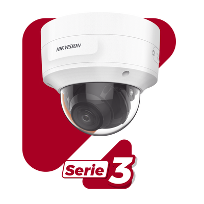 Domo IP 8 Megapixel (4K) / Lente Mot. 2.7 a 13.5 mm / 40 mts IR EXIR / Exterior IP66 / IK10 / ACUSENSE / DARKFIGHTER / Audio y Alarma I/O / PoE+ / Captura Facial / ONVIF / Micro SD