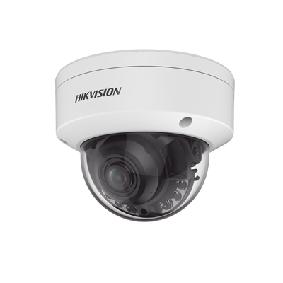 Domo IP 8 Megapixel / Lente Mot. 2.7 a 13.5 mm / Dual Light (40 mts IR + 40 mts Luz Blanca ) / Darkfighter S / Exterior IP67 / IK10 /WDR 130 dB / 4 Analíticos: AcuSense, Deteccion Facial, Conteo de Personas por Cruce y Zona