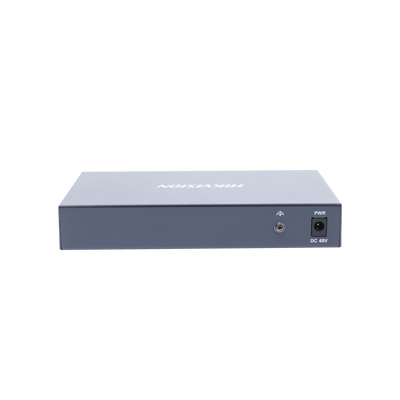 Switch Monitoreable PoE+ / 8 puertos 10/100 Mbps PoE+ / 1 puerto 10/100/1000 Mbps de Uplink / PoE hasta 250 metros / conexión remota desde Hik-ParnerPro / 110 W