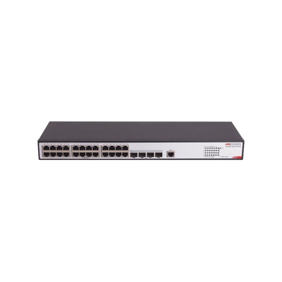 Switch Gigabit PoE+ / Administrable / 24 Puertos SFP GE / 4 Puertos SFP 10G / Soporta IGMP