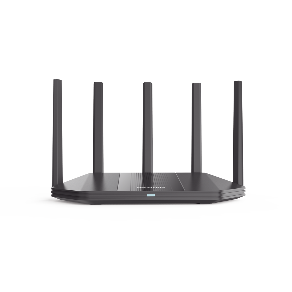Router Inalámbrico / Wifi 6 / Hasta 1800 Mbps / Doble Banda AC (2.4 GHz y 5 GHz) / 4 Puertos 1000 Mbps / 4 Antenas Omnidireccional / Interior / Beamforming Optimizado