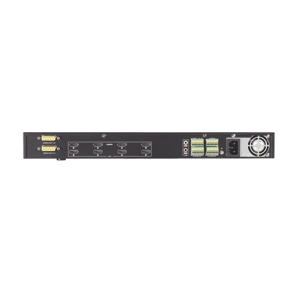 Decodificador de Vídeo de 8 Salidas HDMI 4K / Soporta hasta 64 canales de Vídeo Simultáneos / Videowall