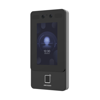 Terminal Min Moe PoE & WiFi de Reconocimiento Facial y Huella con Lector PROX EM / Exterior IP65 / Hasta 1.5 mts en Lectura de Rostro / Soporta P2P / 1,500 Rostros / 3,000 Huellas / Salida 12 Vcd para Chapa / PoE