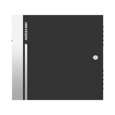 Controlador de Acceso para 4 Puertas y 8 Lectores RS485 o 4 Wiegand / Incluye Gabinete y Fuente de Alimentación 12Vcc/8A / Soporta Batería de Respaldo / Wiegand y RS-485 / 10,000 Tarjetas