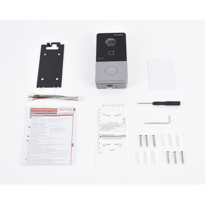 Videoportero IP 2 Megapixel / PoE Estandar / IP65 / Apertura desde Hik-connect / Soporta 1 Departamento y Hasta 6 Monitores / Soporta Tarjetas Mifare / 1 Salida Relay