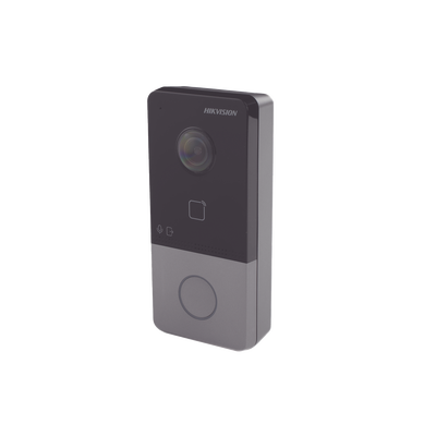 Videoportero IP 2 Megapixel / PoE Estandar / IP65 / Apertura desde Hik-connect / Soporta 1 Departamento y Hasta 6 Monitores / Soporta Tarjetas Mifare / 1 Salida Relay