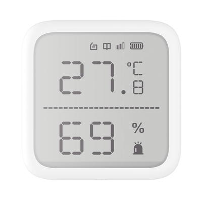 (AX PRO) Detector de Temperatura y Detector de Humedad Inalámbrico / 2.7" de Tamaño / Uso en Interior / Rango de Detección desde -35°C hasta 99°C