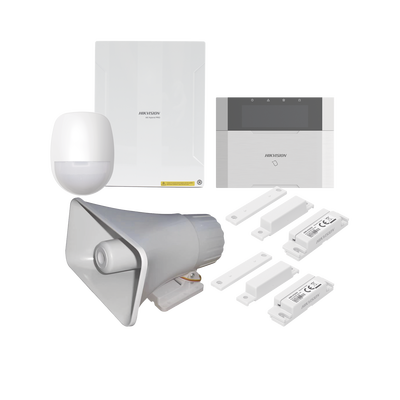 KIT Panel de Alarma AX HYBRID PRO / 1 Panel Híbrido / 1 Teclado LCD / 1 PIR / 2 Contactos Magnéticos / 1 Sirena de 30 Watts