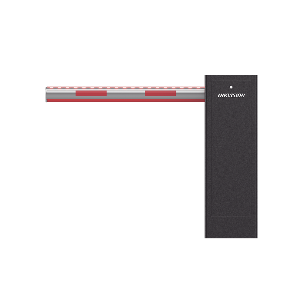 Barrera Vehicular IZQUIERDA / Brazo con Iluminación LED de 4 mts Incluido / 3 Seg para Apertura / Cierre Automático con Tiempo Configurable / 5,000,000 MCBF / Compatible con Cualquier Control de Acceso