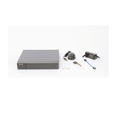 DVR 4 Canales TurboHD + 2 Canales IP / 4 Megapíxel Lite / Audio por Coaxitron / 1 Bahía de Disco Duro / H.265+ / Salida de Video en Full HD