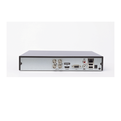 DVR 4 Canales TurboHD + 4 Canales IP / 5 Megapíxel Reales y 3K Reales / Audio por Coaxitron / 1 Bahía de Disco Duro / H.265+ / Salida en Full HD