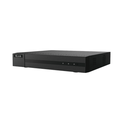 DVR 4 Canales TurboHD + 4 Canales IP / 5 Megapíxel Reales y 3K Reales / Audio por Coaxitron / 1 Bahía de Disco Duro / H.265+ / Salida en Full HD