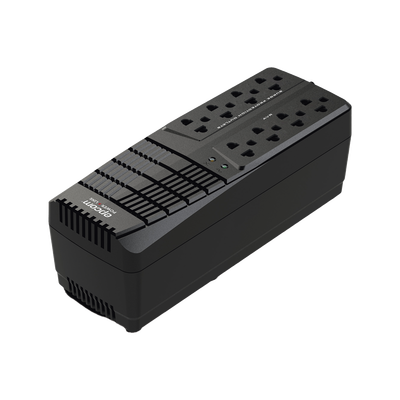 Regulador de Voltaje 1000 VA-500 W / 4 Contactos con AVR / 4 Contactos con Supresor de Picos / Protección RJ11