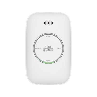 (HikFire) Detector de Gas Natural Metano (CH4) / Alarma Temprana / Salida para cierre de Válvula y/o activación de Ventilador / Protección IP30 / Alarma de 70dB a 115dB a 1 metro de distancia