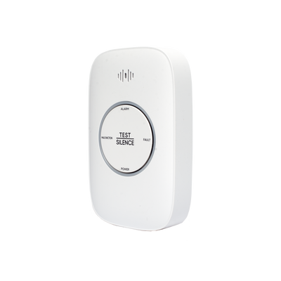 (HikFire) Detector de Gas LP Propano C3H8 / Alarma Temprana / Salida para cierre de Válvula y/o activación de Ventilador / Protección IP30 / Alarma de 70dB a 115dB a 1 metro de distancia