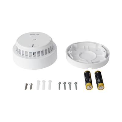 (HikFire) Detector de Humo Óptico Hikvision / Tecnología Avanzada de Detección de Incendios / Alarma Temprana y Fiabilidad Certificada / Soporta Salida de Alarma