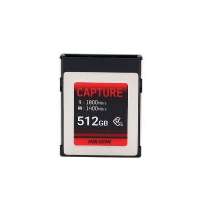 Memoria CFexpress tipo B / Clase 10 de 512 GB / Especializada para Cámaras de Fotografía y Video / 1800 MB/s Lectura / 1700 MB/s Escritura