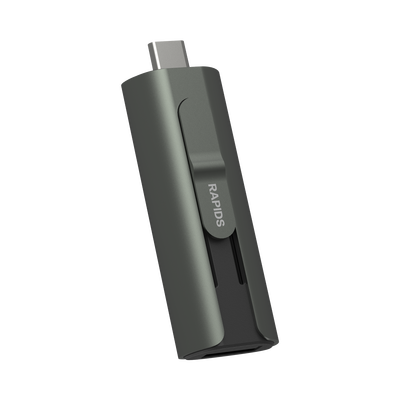 Memoria USB Dual impulsado por SSD Core / 256 GB / USB-C y USB-A / 1000 MB/s de Escritura