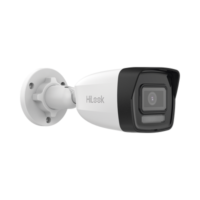 HiLook Series / Bala IP 2 Megapixel (1080p) / Lente 2.8 mm / 30 mts IR / Micrófono Integrado / Exterior IP67 / PoE / dWDR / H.265+ / ONVIF