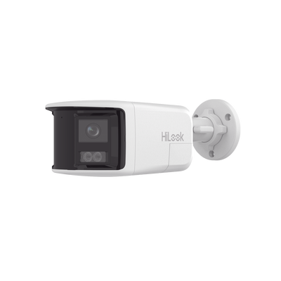 Bala IP 8 Megapíxeles /Imagen Panorámica 180°/ Micro SD 512 GB / Resistencia IP67 / Audio Bidireccional / Alarma visual y auditiva Integrada / Smart Supplement Light