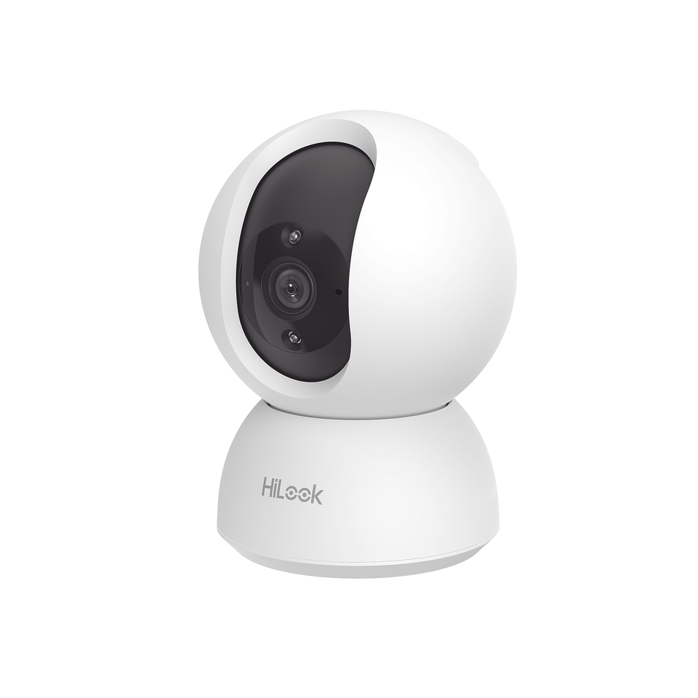 Mini Domo PT IP 2 Megapixel / Lente 4 mm / 10 mts IR / WiFi / Compatible con HiLook Vision App / Uso Residencial / Audio de Dos Vías / Memoria Micro SD / H.265+